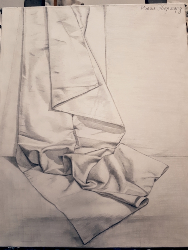 Drawing of a piece of cloth